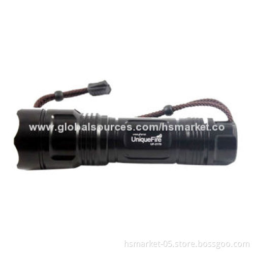LED flashlight-type bulb, 1 x 26650 rechargeable, Cree XM-L T6 LED, 10 watts, 1100lmNew